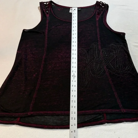 Harley-Davidson Woman's Black Tank Top XL Red Highlights - Picture 11 of 14
